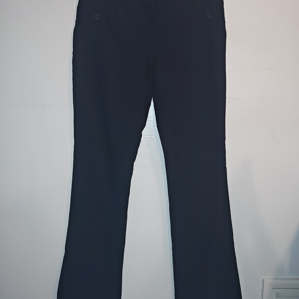 Silhouette Black Lace-Trimmed Pants